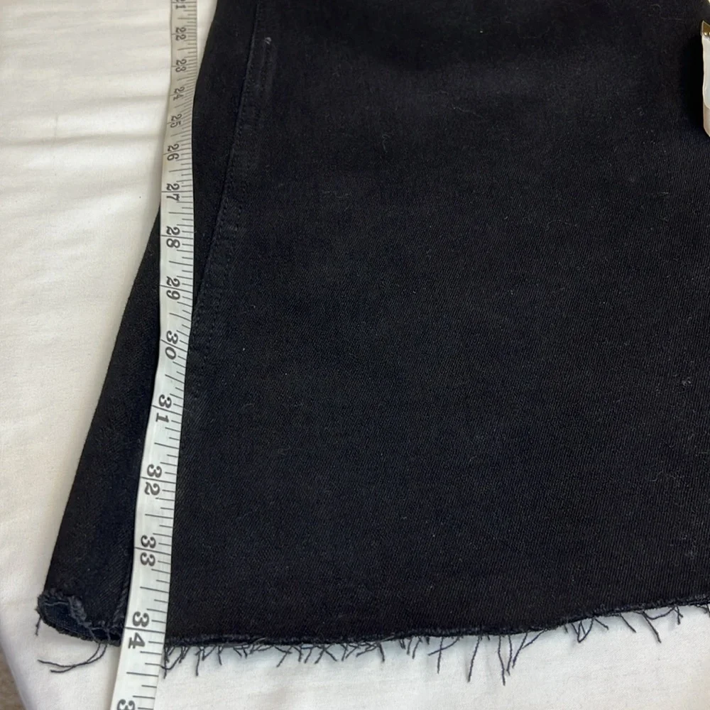 Vervet High Rise Super Flare Distressed Raw Hem VERVET by Flying Monkey Jeans 32